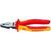 8 in. High Leverage Cross Cut Insulated Combination Pliers by KNIPEX