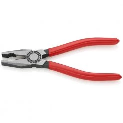 7 in. Heavy Duty Forged Steel Combination Pliers with 60 HRC Cutting Edge by KNIPEX -KNIPEX Sales Store knipex all trades cutting pliers 03 01 180 4f 1000