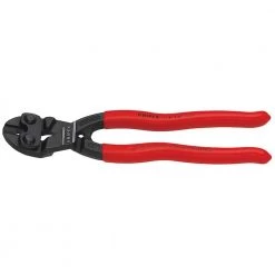 8 in. Angled High Leverage Cobolt Cutting Pliers with Notch by KNIPEX