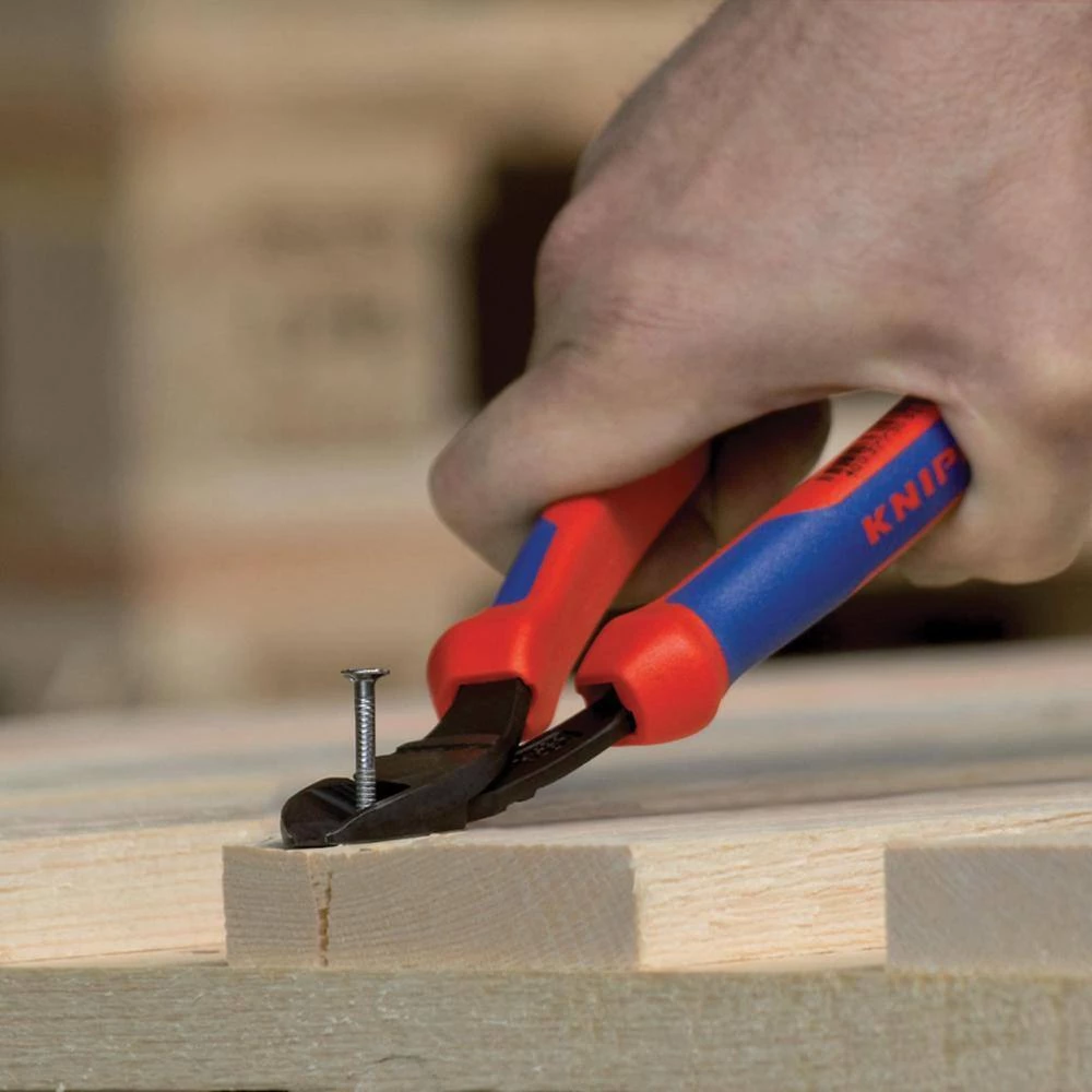 10 in. H Leverage Diagonal Cutters with Dual Comfort Grips and Tether Attachment by KNIPEX 8 10 in. H Leverage Diagonal Cutters with Dual Comfort Grips and Tether Attachment by KNIPEX - Image 8