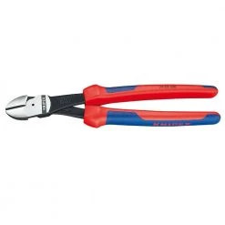10 in. High Leverage Angled Diagonal Cutters-Comfort Grip by KNIPEX