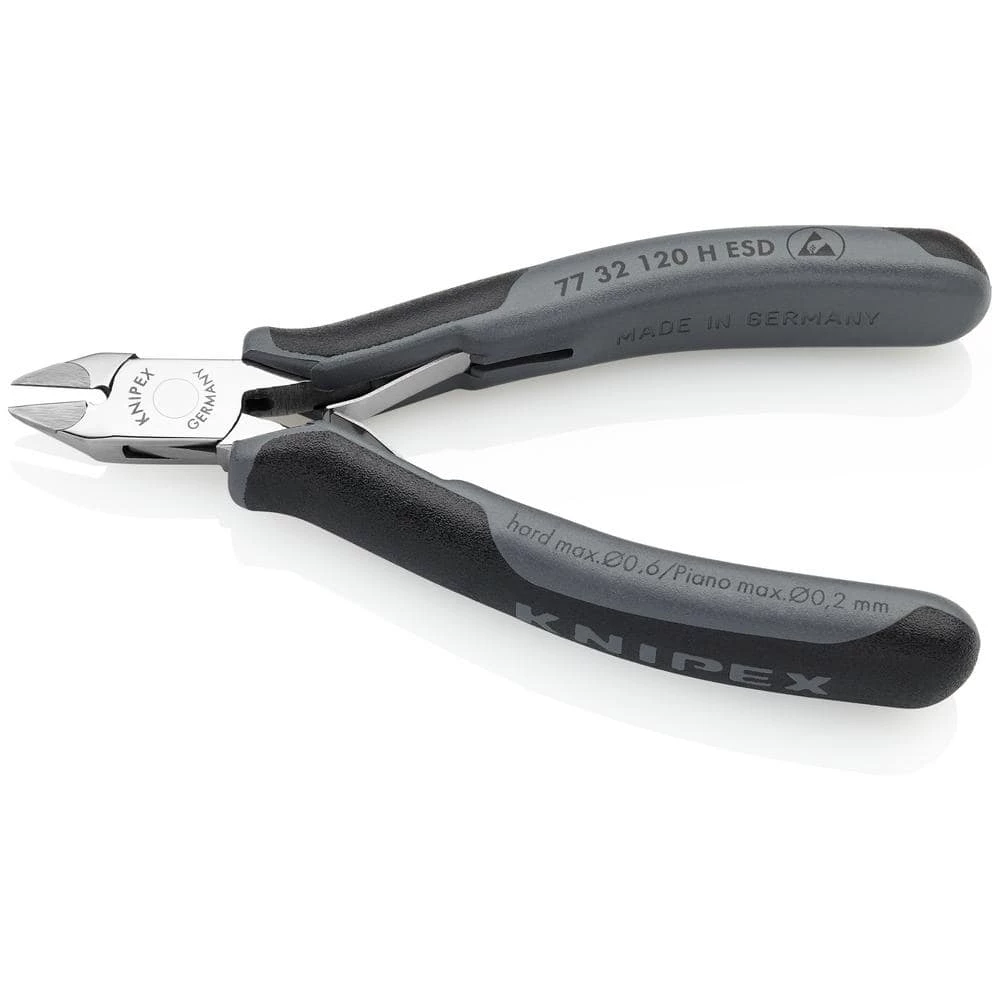 4-3/4 in. Electronics Diagonal Cutters with Carbide Metal Cutting Edges and ESD Handles by KNIPEX 2 4-3/4 in. Electronics Diagonal Cutters with Carbide Metal Cutting Edges and ESD Handles by KNIPEX - Image 2