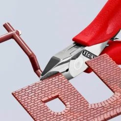4-1/2 in. Electronics Diagonal Cutters with Pointed Head and Flush Cut by KNIPEX -KNIPEX Sales Store knipex all trades cutting pliers 77 41 115 4f 1000