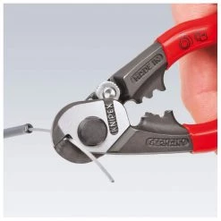 Heavy Duty Forged Steel 7-1/2 in. Wire Rope Cutters with 64 HRC Cutting Edge by KNIPEX -KNIPEX Sales Store knipex all trades cutting pliers 95 61 190 1f 1000