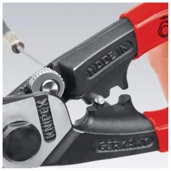 Heavy Duty Forged Steel 7-1/2 in. Wire Rope Cutters with 64 HRC Cutting Edge by KNIPEX -KNIPEX Sales Store knipex all trades cutting pliers 95 61 190 44 1000