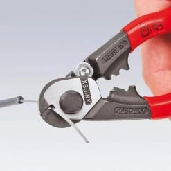 Heavy Duty Forged Steel 7-1/2 in. Wire Rope Cutters with 64 HRC Cutting Edge by KNIPEX -KNIPEX Sales Store knipex all trades cutting pliers 95 61 190 c3 1000
