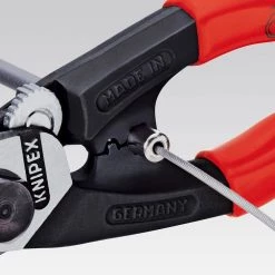 Heavy Duty Forged Steel 7-1/2 in. Wire Rope Cutters with 64 HRC Cutting Edge by KNIPEX -KNIPEX Sales Store knipex all trades cutting pliers 95 61 190 fa 1000