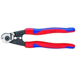 7.5 in. Wire Rope Cutters with Comfort Grip Handles by KNIPEX