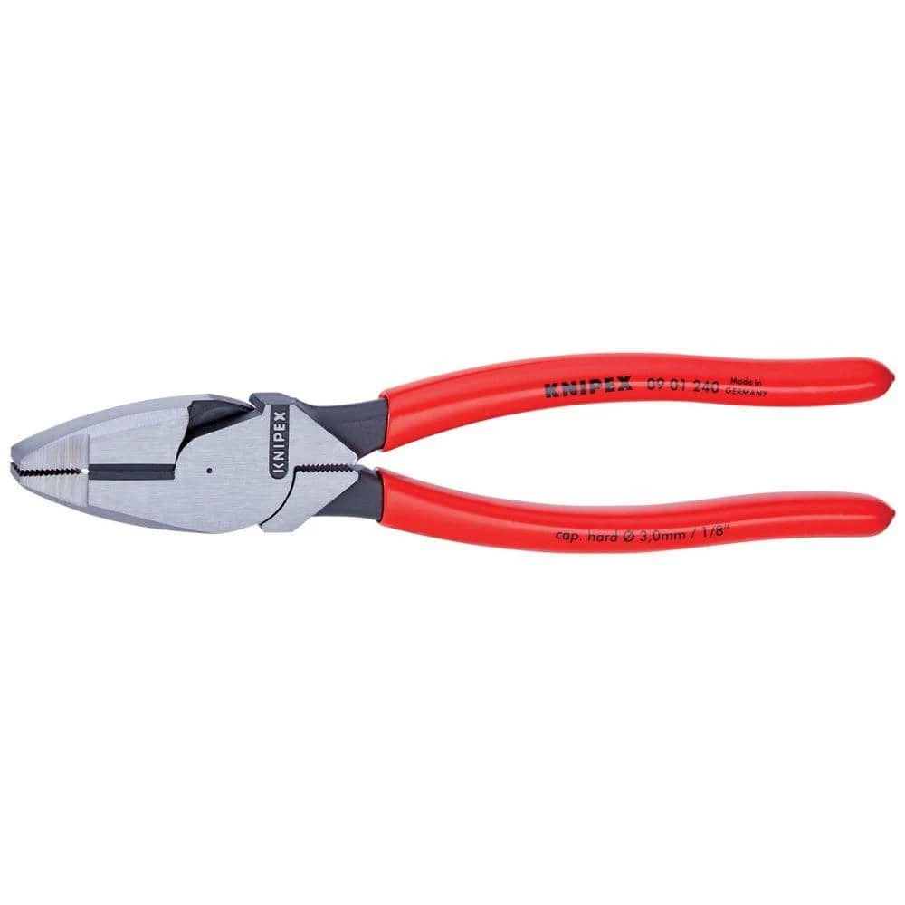 9-1/4 in. High Leverage New England Head Lineman Pliers by KNIPEX 1 9-1/4 in. High Leverage New England Head Lineman Pliers by KNIPEX