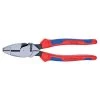 9 in. High Leverage New England Style Linemans Pliers with Comfort Grip Handle by KNIPEX