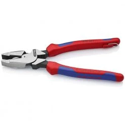 9-1/2 in. High Leverage Lineman's Pliers with Dual-Component Comfort Grips and Tether Attachment by KNIPEX -KNIPEX Sales Store knipex all trades lineman s pliers 09 02 240 t bka 4f 1000