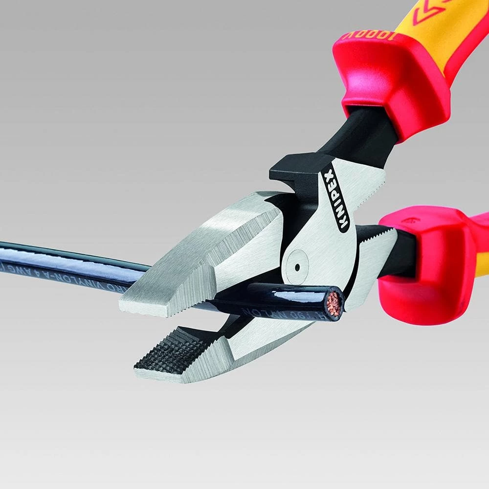 9-1/4 in. High Leverage Lineman New England 1,000-Volt Insulated Head Pliers by KNIPEX 3 9-1/4 in. High Leverage Lineman New England 1,000-Volt Insulated Head Pliers by KNIPEX - Image 3
