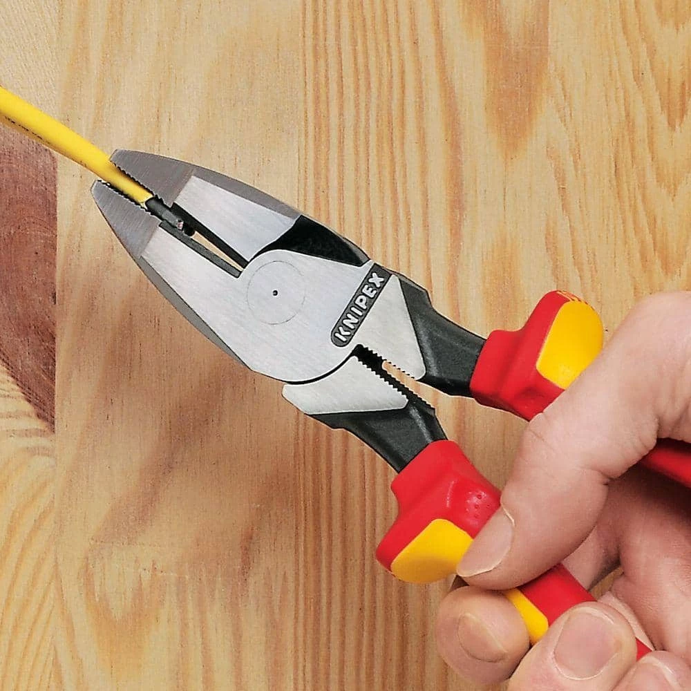 9-1/4 in. High Leverage Lineman New England 1,000-Volt Insulated Head Pliers by KNIPEX 2 9-1/4 in. High Leverage Lineman New England 1,000-Volt Insulated Head Pliers by KNIPEX - Image 2