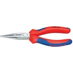 6 in. Long Nose Pliers with Cutter and Comfort Grip Handles by KNIPEX