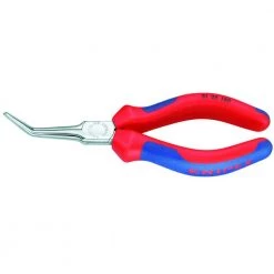 6-1/4 in. Angled Long Nose Pliers with Comfort Grip by KNIPEX