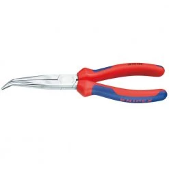 8 in. Angled Long Nose Pliers without Cutter with Comfort Grip by KNIPEX