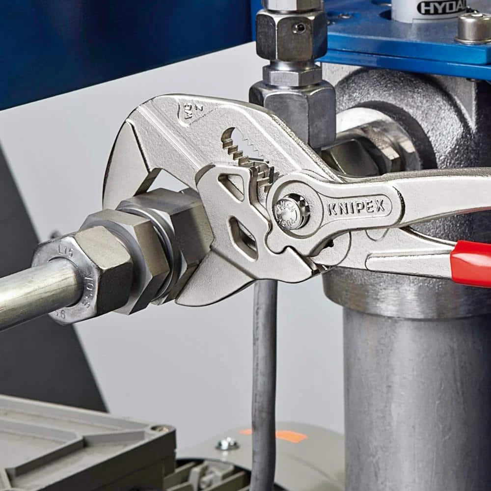 Heavy Duty Forged Steel 10 in. Pliers Wrench with Nickel Plating by KNIPEX 5 Heavy Duty Forged Steel 10 in. Pliers Wrench with Nickel Plating by KNIPEX - Image 5