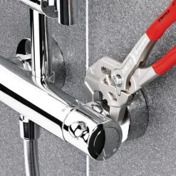 Heavy Duty Forged Steel 10 in. Pliers Wrench with Nickel Plating by KNIPEX 13 Heavy Duty Forged Steel 10 in. Pliers Wrench with Nickel Plating by KNIPEX -KNIPEX Sales Store knipex all trades slip joint pliers 86 03 250 44 1000