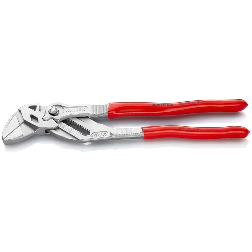 Heavy Duty Forged Steel 10 in. Pliers Wrench with Nickel Plating by KNIPEX 1 Heavy Duty Forged Steel 10 in. Pliers Wrench with Nickel Plating by KNIPEX