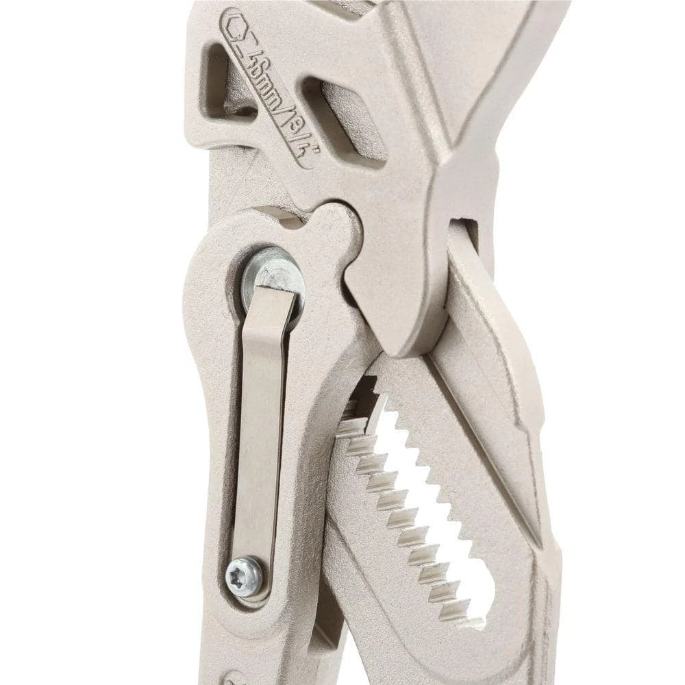 Heavy Duty Forged Steel 10 in. Pliers Wrench with Nickel Plating by KNIPEX 2 Heavy Duty Forged Steel 10 in. Pliers Wrench with Nickel Plating by KNIPEX - Image 2