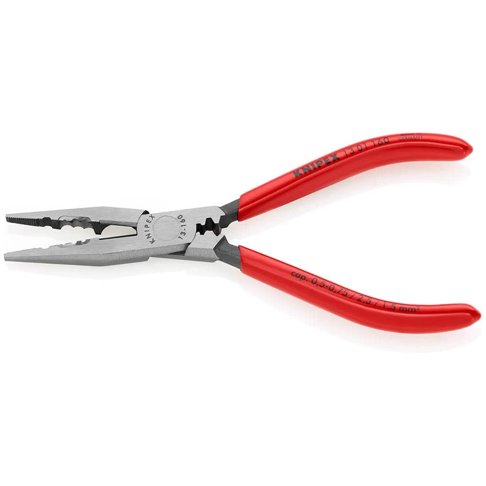 6-1/4 in. Electrician's Metric Wire Pliers by KNIPEX 2 6-1/4 in. Electrician's Metric Wire Pliers by KNIPEX - Image 2
