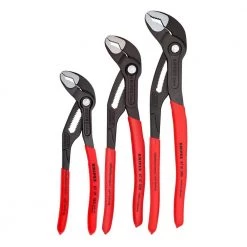 7, 10, and 12 in. Cobra Water Pump Pliers Set (3-Piece) by KNIPEX