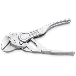 Pliers Wrench XS, 4", Bare Handles, Embossed, Bulk by KNIPEX -KNIPEX Sales Store knipex all trades tongue groove pliers 86 04 100 4f 1000