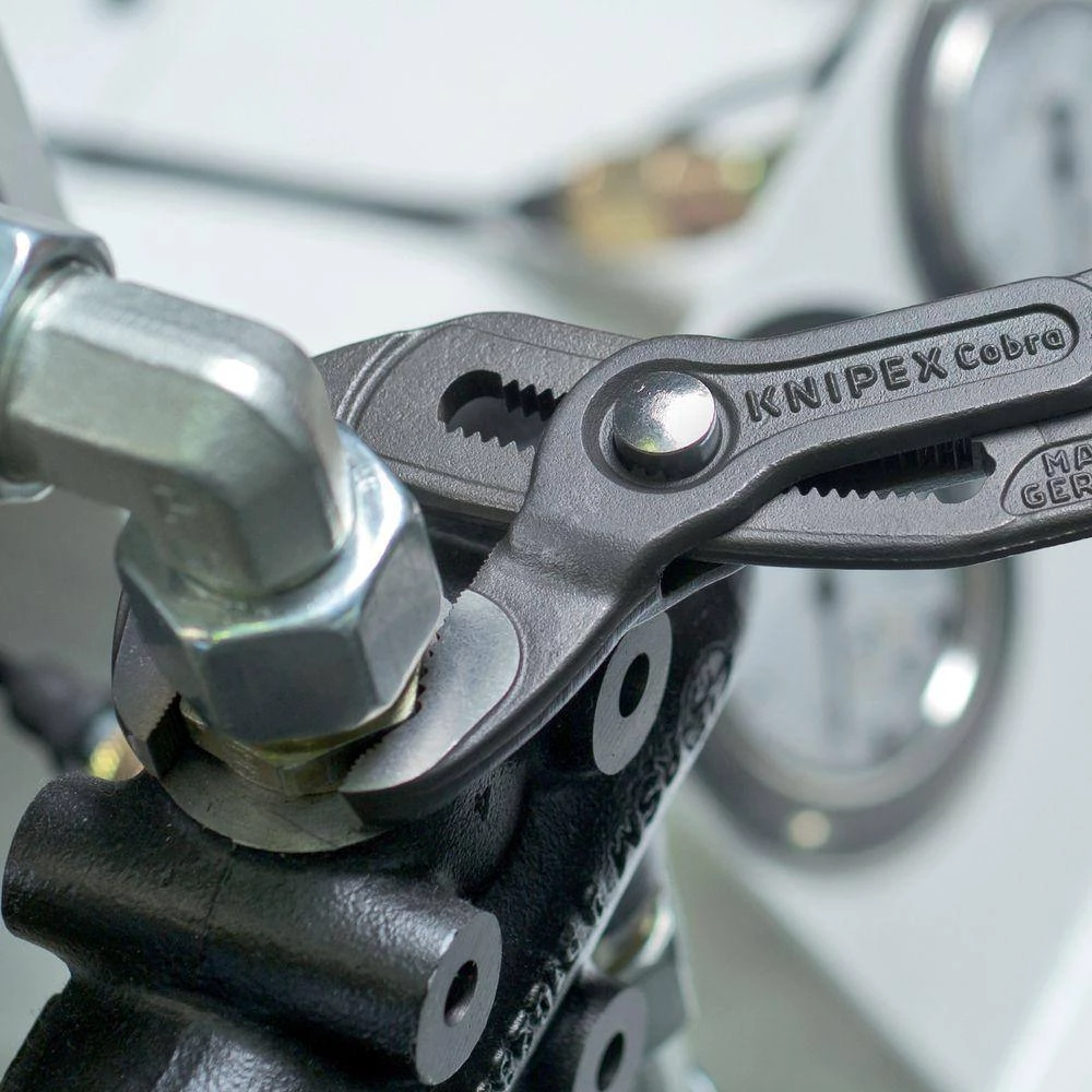 Heavy Duty Forged Steel 12 in. Cobra Pliers with 61 HRC Teeth and Multi-Component Comfort Grip by KNIPEX 3 Heavy Duty Forged Steel 12 in. Cobra Pliers with 61 HRC Teeth and Multi-Component Comfort Grip by KNIPEX - Image 3