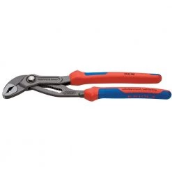 Heavy Duty Forged Steel 12 in. Cobra Pliers with 61 HRC Teeth and Multi-Component Comfort Grip by KNIPEX