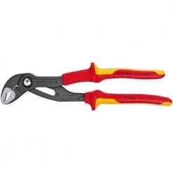 Heavy Duty Forged Steel 10 in. Cobra Pliers with 61 HRC Teeth and 1,000-Volt Insulation by KNIPEX