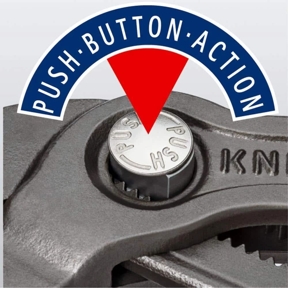 Heavy Duty Forged Steel 10 in. Cobra Pliers with 61 HRC Teeth and 1,000-Volt Insulation by KNIPEX 2 Heavy Duty Forged Steel 10 in. Cobra Pliers with 61 HRC Teeth and 1,000-Volt Insulation by KNIPEX - Image 2