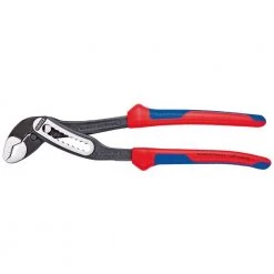Heavy Duty Forged Steel 7-1/4 in. Alligator Pliers with 61 HRC Teeth and Multi-Component Comfort Grip by KNIPEX