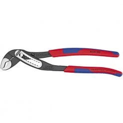 Heavy Duty Forged Steel 10 in. Alligator Pliers with 61 HRC Teeth and Multi-Component Comfort Grip by KNIPEX