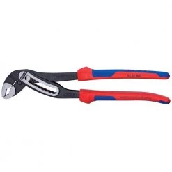 Heavy Duty Forged Steel 12 in. Alligator Pliers with 61 HRC Teeth and Multi-Component Comfort Grip by KNIPEX