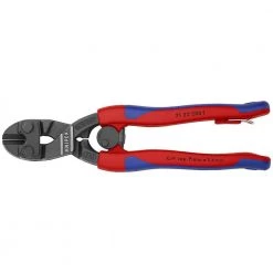 8 in. Angled CoBolt Mini Bolt Cutters with Opening Spring Locking Lever Comfort Grips and Tether Attachment by KNIPEX -KNIPEX Sales Store knipex bolt cutters 71 22 200 t bka 4f 1000