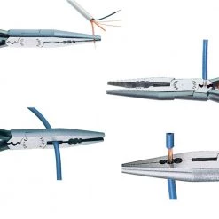 Heavy Duty Forged Steel 4-in-1 Electrician Pliers with 10, 12, and 14 AWG and 60 HRC Cutting Edge by KNIPEX -KNIPEX Sales Store knipex cutting 13 01 614 sba 31 1000