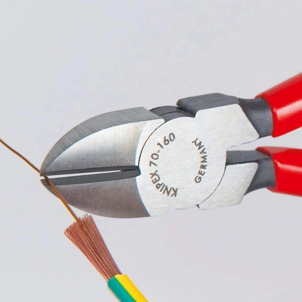 Heavy Duty Forged Steel 6-1/4 in. Diagonal Cutters with 62 HRC Cutting Edge by KNIPEX 2 Heavy Duty Forged Steel 6-1/4 in. Diagonal Cutters with 62 HRC Cutting Edge by KNIPEX - Image 2