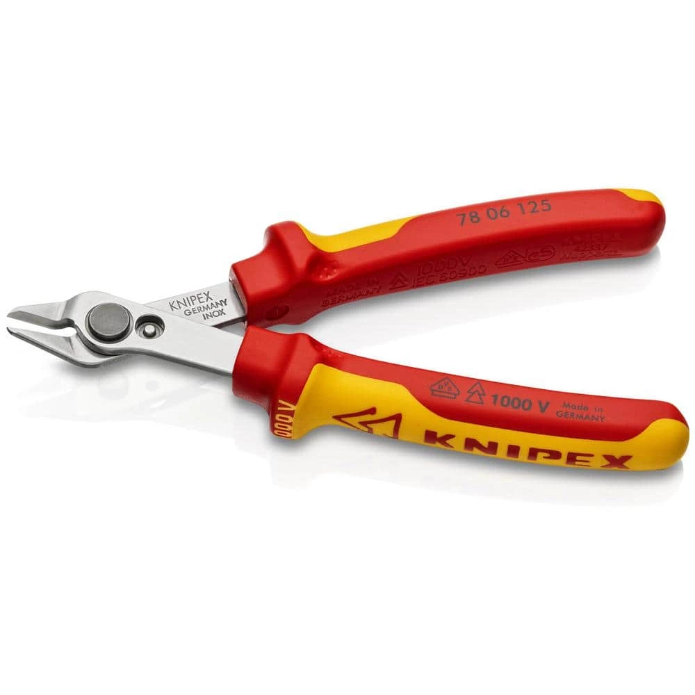 5 in. Electronics Super Knips with Insulated Handles by KNIPEX 2 5 in. Electronics Super Knips with Insulated Handles by KNIPEX - Image 2