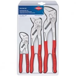 Forged Steel Nickel Plated Pliers Wrench Set (3-Piece) by KNIPEX