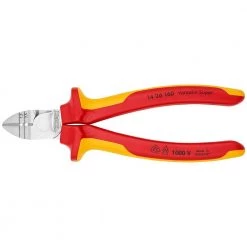 6-1/4 in. 1000-Volt Insulated Diagonal Cutter and Insulation Stripper by KNIPEX 8 6-1/4 in. 1000-Volt Insulated Diagonal Cutter and Insulation Stripper by KNIPEX -KNIPEX Sales Store knipex wire strippers 14 26 160 4f 1000