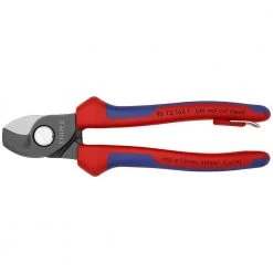 6-1/4 in. Heavy Duty Cable Shears with Dual-Component Comfort Grips and Tether Attachment by KNIPEX 8 6-1/4 in. Heavy Duty Cable Shears with Dual-Component Comfort Grips and Tether Attachment by KNIPEX -KNIPEX Sales Store knipex wire strippers 95 12 165 t bka 4f 1000