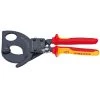 11 in. Ratcheting Cable Cutters by KNIPEX